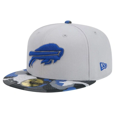 New Era Gray Buffalo Bills Active Camo 59fifty Fitted Hat