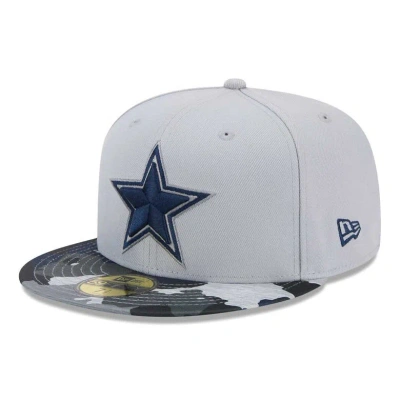 New Era Gray Dallas Cowboys Active Camo 59fifty Fitted Hat