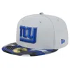 NEW ERA NEW ERA GRAY NEW YORK GIANTS ACTIVE CAMO 59FIFTY FITTED HAT