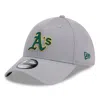 New Era Gray Oakland Athletics Active Pivot 39thirty Flex Hat In Gray