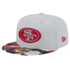 NEW ERA NEW ERA GRAY SAN FRANCISCO 49ERS ACTIVE CAMO 59FIFTY FITTED HAT