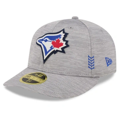 New Era Gray Toronto Blue Jays 2024 Clubhouse Low Profile 59fifty Fitted Hat
