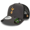 NEW ERA NEW ERA GRAY TOTTENHAM HOTSPUR ESSENTIAL REPREVE 9FORTY TRUCKER ADJUSTABLE HAT