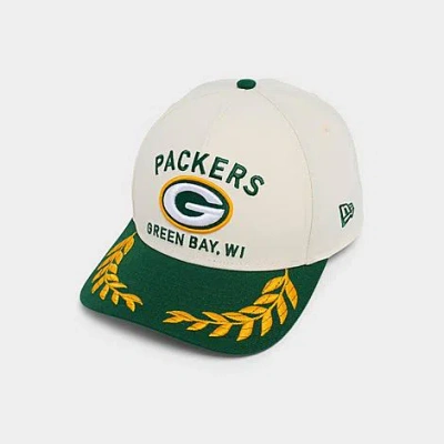New Era Green Bay Packers Nfl 2025 Draft 9forty M-crown A-frame Snapback Hat In White