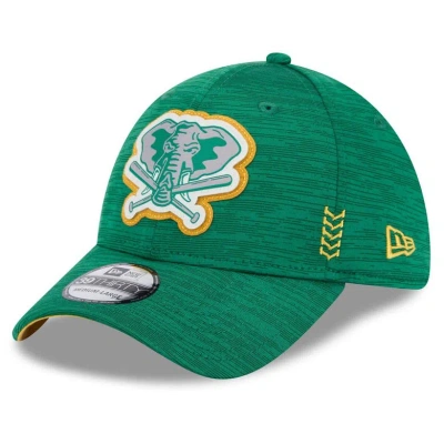 New Era Green Oakland Athletics 2024 Clubhouse 39thirty Flex Fit Hat