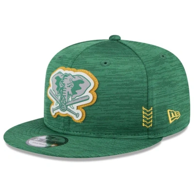 New Era Green Oakland Athletics 2024 Clubhouse 9fifty Snapback Hat