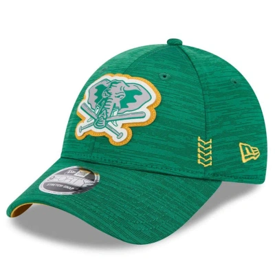 New Era Green Oakland Athletics 2024 Clubhouse 9forty Adjustable Hat