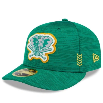 New Era Green Oakland Athletics 2024 Clubhouse Low Profile 59fifty Fitted Hat