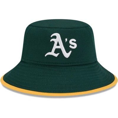 New Era Green Oakland Athletics Game Day Bucket Hat