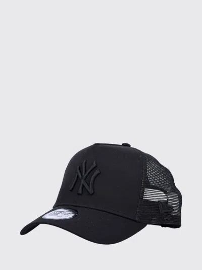New Era Mens Black Black New York Yankees Cotton And Mesh Trucker Cap