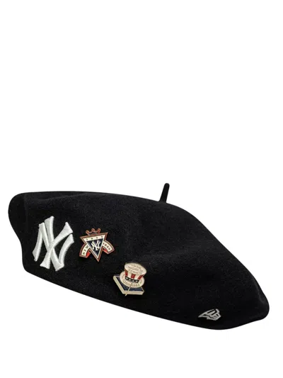 New Era Hat Wool Black "img Coops Pin Beret Neyyanco"