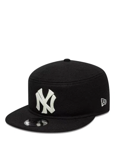 New Era New York Yankees Mlb Cooperstown Logo-embroidered Cap In Black
