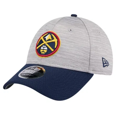 New Era Heather Gray/navy Denver Nuggets Active Digi-tech Two-tone 9forty Adjustable Hat