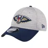 New Era Men's Heather Gray/navy New Orleans Pelicans Active Digi-tech Two-tone 9forty Adjustable Hat In Heather Gray