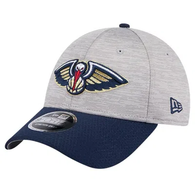New Era Men's Heather Gray/navy New Orleans Pelicans Active Digi-tech Two-tone 9forty Adjustable Hat