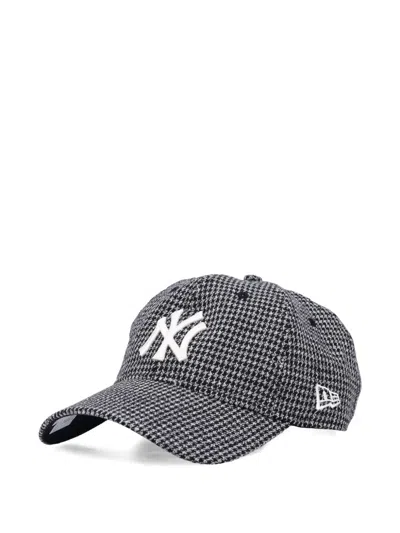 New Era Houndstooth 9twenty Baseball Cap In Black
