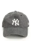 New Era Houndstooth 9twenty Neyyan Blk Hats Black In Burgundy