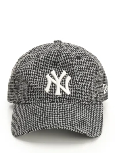 New Era Houndstooth 9twenty Neyyan Blk Hats Black In Burgundy