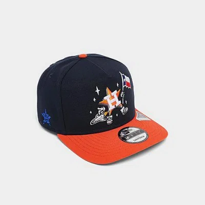 New Era Houston Astros Mlb 9fifty A-frame Cartoon Snapback Hat In Blue