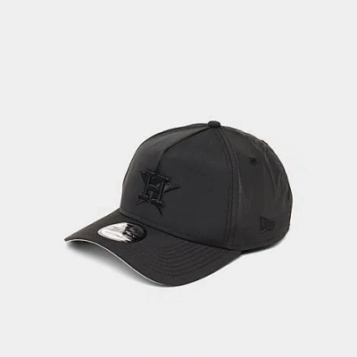 New Era Houston Astros Mlb 9forty A-frame Nylon Snapback Hat In Black