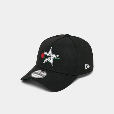New Era Houston Astros Mlb 9forty A-frame Snapback Hat In Black