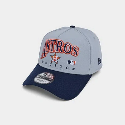 New Era Houston Astros Mlb 9forty Embroidery Wordmark A-frame Snapback Hat In Blue