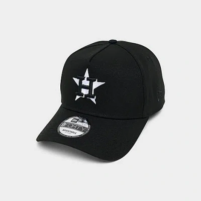 New Era Houston Astros Mlb 9forty Monochrome Snapback Hat In Black