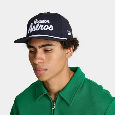 New Era Houston Astros Mlb The Golfer Snapback Hat In Black