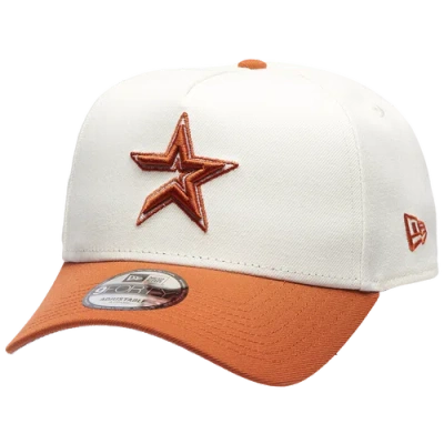 New Era Houston Astros  Astros 940 A Frame Cap In Brown