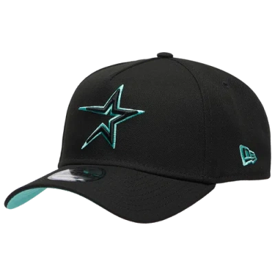 New Era Houston Astros  Astros 940af Tiffany Pop Cap In Black