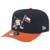 New Era Houston Astros  Astros 9fifty A-frame Cartoon Cap In Black