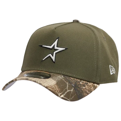 New Era Houston Astros  Astros 9forty A-frame Cap In Olive/multi