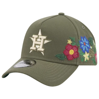 New Era Houston Astros  Astros 9forty A-frame Floral Cap In Green