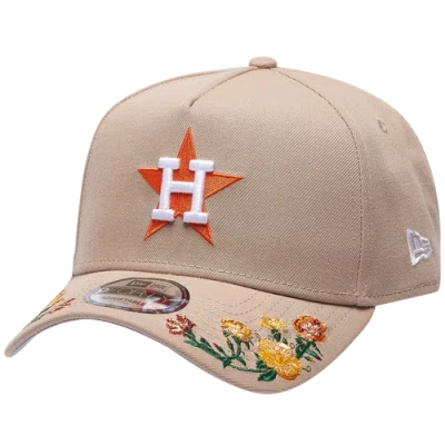 New Era Houston Astros  Astros 9forty A-frame Floral Cap In Brown