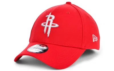 New Era Houston Rockets Basic 59fifty Fitted Cap 2018 In Red