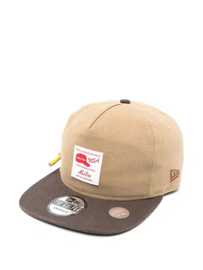 New Era Img Leather Trucker Hat Accessories In Beige