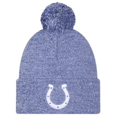 New Era Indianapolis Colts  Colts Marl Pom Knit In Blue
