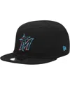 New Era Infant Boys And Girls  Black Miami Marlins My First 9fifty Adjustable Hat In Black