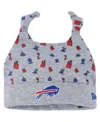 New Era Infant Boys And Girls  Heather Gray Buffalo Bills Critter Cuffed Knit Hat In Heather Gray