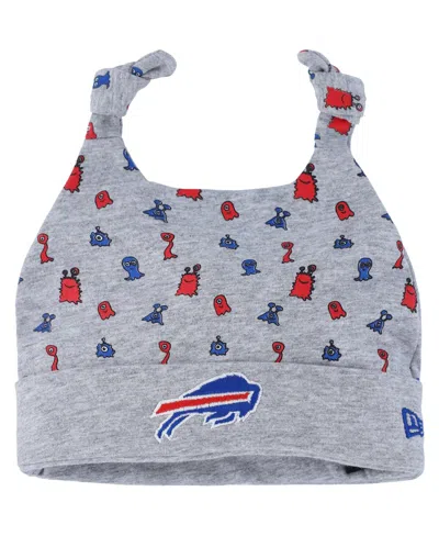 New Era Babies' Infant Boys And Girls  Heather Gray Buffalo Bills Critter Cuffed Knit Hat