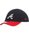 New Era Infant Boys And Girls  Navy Atlanta Braves Team Color My First 9twenty Flex Hat In Navy