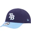 New Era Infant Boys And Girls  Navy Tampa Bay Rays Team Color My First 9twenty Flex Hat In Navy