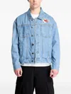 New Era Kansas City Chiefs-emblem Denim Jacket In Blue