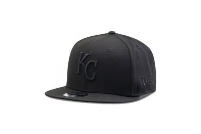 New Era Kansas City Royals Mlb Basic Snapback Black On Black 950 Adjustable Cap