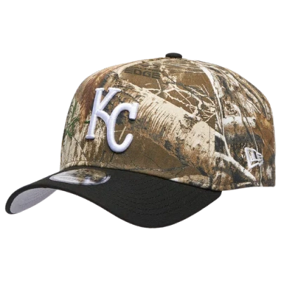 New Era Kansas City Royals  Royals 940 A-frame Realtree Cap In Brown