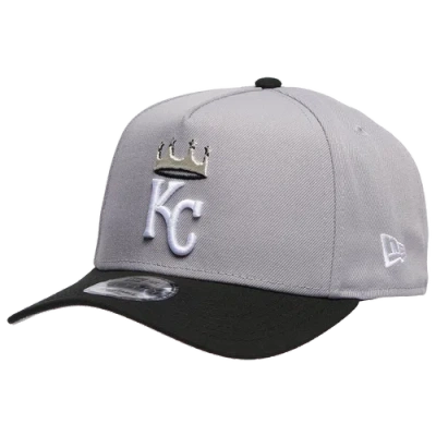 New Era Kansas City Royals  Royals 9forty A-frame Cap In Silver/black/grey