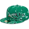 NEW ERA NEW ERA KELLY GREEN PHILADELPHIA EAGLES THROWBACK PAISLEY 59FIFTY FITTED HAT