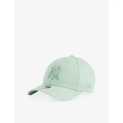 New Era Green Pstl Kids' 9forty New York Yankees Cotton Cap