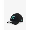 New Era Black Kids' 9forty New York Yankees Cotton Cap In Black