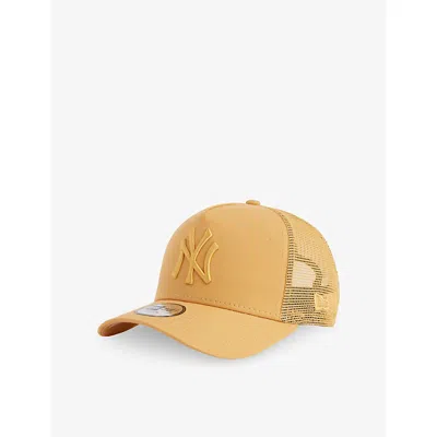 New Era Med Beige Kids' Youth New York Yankees Cotton Cap In Yellow